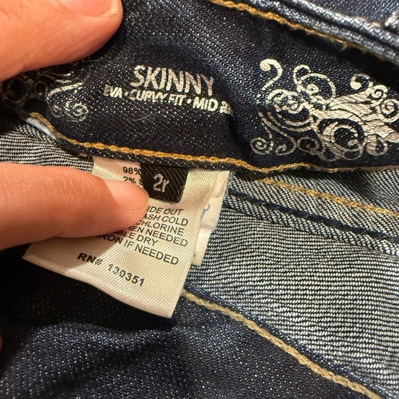 Express Dark Wash Jean Shorts - Picture 3 of 5